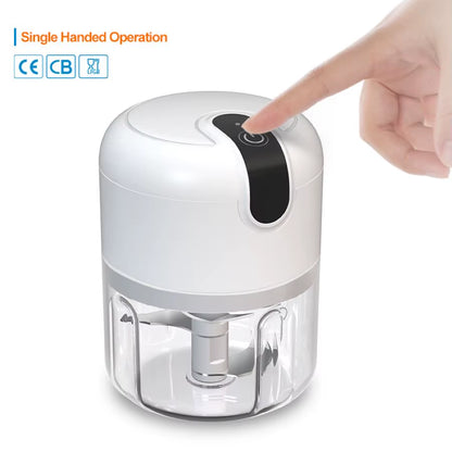 250Ml Rechargeable Kitchen Portable Electric Garlic Vegetable Chopper Mini Food Processor Food Blender